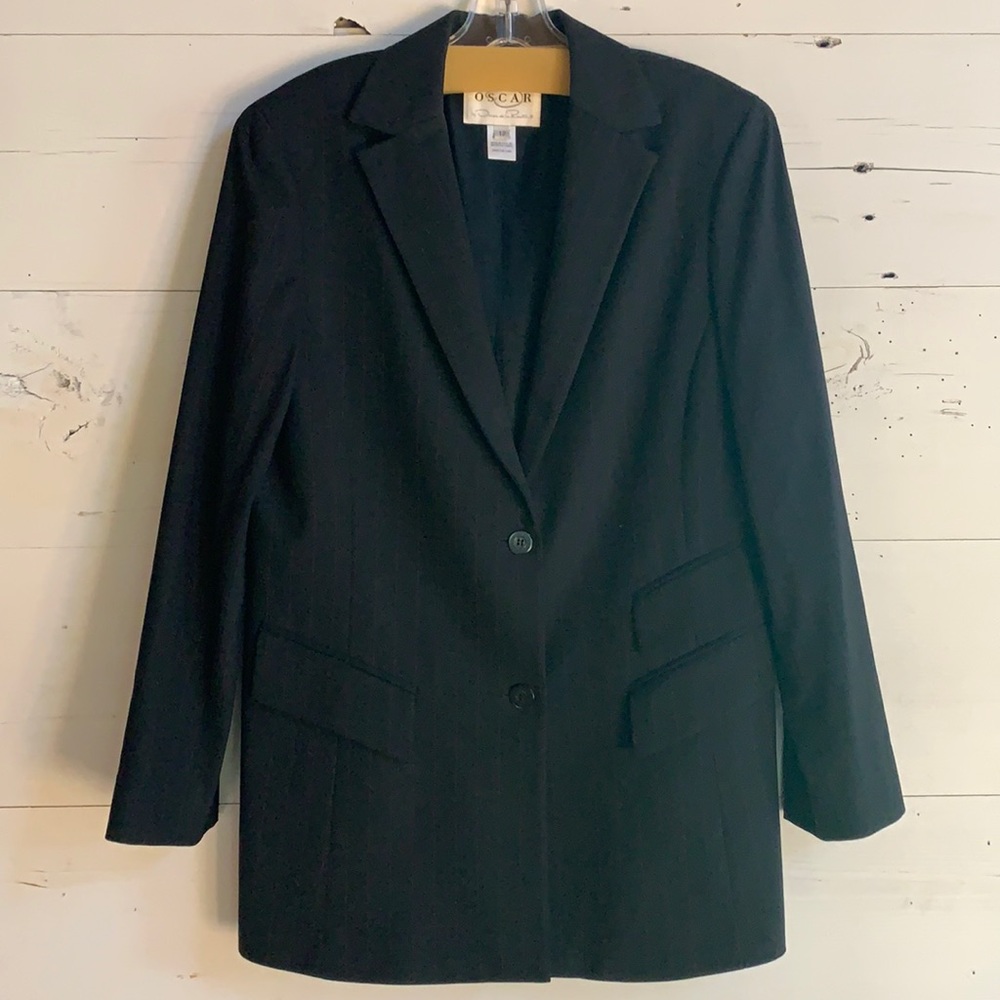 Oscar de la Renta single breasted blazer, 12